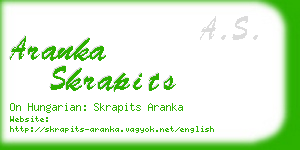 aranka skrapits business card